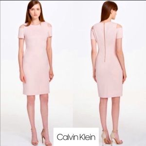 ❗️NWT❗️| Calvin Klein | Cold Shoulder Scuba Sheath Dress (size 4)